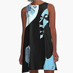 Billie Holiday Under the Moon A-Line Dress