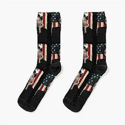 Vintage American Flag Billie Holiday Socks