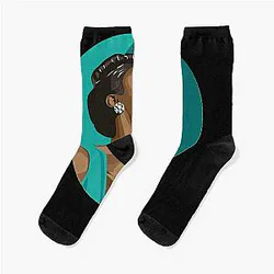 Billie Holiday Lady Day Portrait on Classic Socks