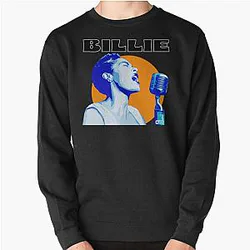 Billie Holiday Electric Bloom Fan Art Pullover Sweatshirt