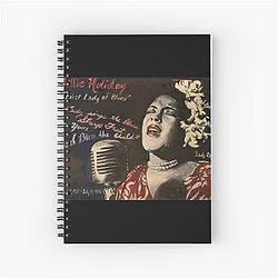 Billie Holiday Jazz Blues Singer Legend Spiral Notebook