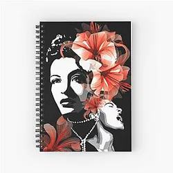 Billie Holiday Lady Day Spiral Notebook