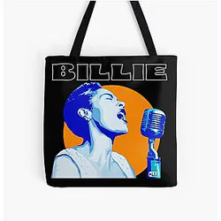 Billie Holiday - Electric Bloom Inspired Fan Art Tote Bag