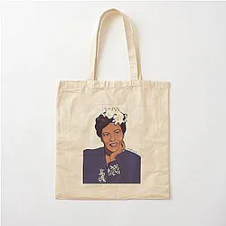 Billie Holiday Portrait Cotton Tote Bag