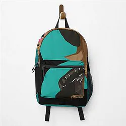 Billie Holiday Lady Day Portrait on Teal Classic Backpack