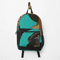 Billie Holiday Lady Day Portrait on Teal Classic T-Shirt Backpack