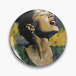 Billie Holiday Pin