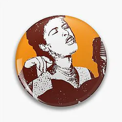 Billie Holiday Classic Pin