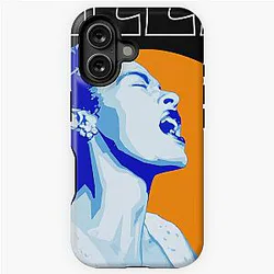 Billie Holiday Electric Bloom Inspired Fan Art iPhone Case