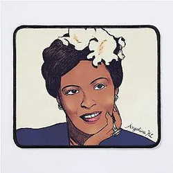 Billie Holiday Portrait Mouse Pad