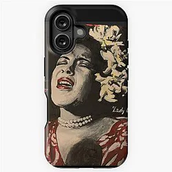 Lady Billie Holiday Jazz Blues singer and Legend acrylic painting iPhone Tough Case