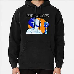 Billie Holiday Electric Bloom Inspired Fan Art Pullover Hoodie