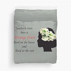 Billie Holiday Strange Fruit Duvet Cover