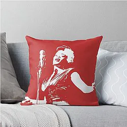 Billie Holiday Throw Pillow