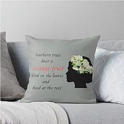 Billie Holiday - Strange Fruit Throw Pillow