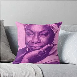 Billie Holiday Throw Pillow