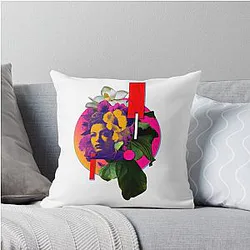 Jazz Diva Billie Holiday Throw Pillow