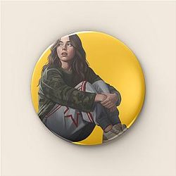Billie Eilish LA 2101 - Famous for the hit song Bad Guy Billie Eilish Pins