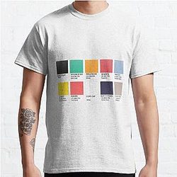 Billie Eilish Pantone Songs Classic T-Shirt RB1210