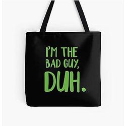 I'm The Bad Guy, Duh Green All Over Print Tote Bag RB1210