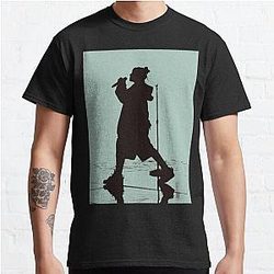 Black Awesome Silhouette Billie Classic T-Shirt RB1210