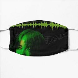 Billieeilishs Best Singer || 0005 Poster Flat Mask RB1210