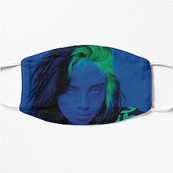 Billieeilishs Best Singer || 0003 Poster Flat Mask RB1210