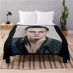 Gifts For Men Bill Skarsgard Black Beanie Throw Blanket for Fans