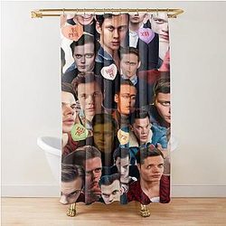 Bill Skarsgard Collage Shower Curtain