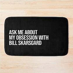 Ask me about my obsession with Bill Skarsgard bath mat