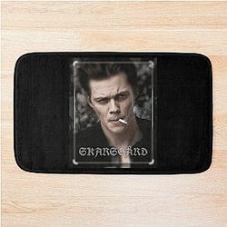 Anniversary Gift Bill Skarsgard Portrait for Music Fan Bath Mat