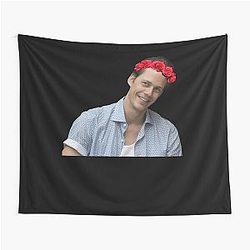 People call me Bill Skarsgard Flower Crown Gift for Movie Fans Tapestry