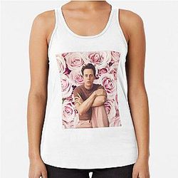 Bill Skarsgard Flower Prince Series III Racerback Tank Top