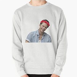 Bill Skarsgård Flower Crown Pullover Sweater