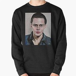 Gifts for Men Bill Skarsgard Black Beanie Pullover Sweatshirt