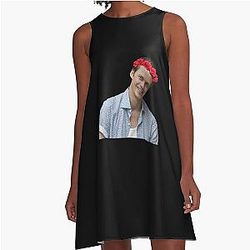 People Call Me Bill Skarsgard Flower Crown Gift For Movie Fans A-Line Dress