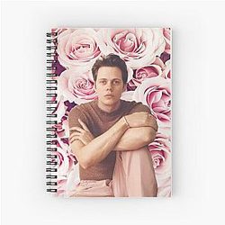 Bill Skarsgard Flower Prince Series Spiral Notebook
