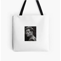 Bill Skarsgard Over Print Tote Bag