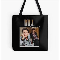 Men and Women Bill Skarsgard Gifts For Music Fans Over Print Tote Bag