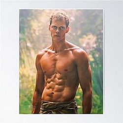 Bill Skarsgard Shirtless Poster