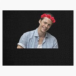 Bill Skarsgard Wflower Crown Gift For Movie Fans Jigsaw Puzzle