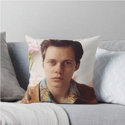 Bill Skarsgård - Flower Prince Series Throw Pillow