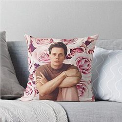 Bill Skarsgard - Flower Man Series III Throw Pillow