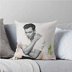 Bill Skarsgard Flower Prince Series II Throw Pillow