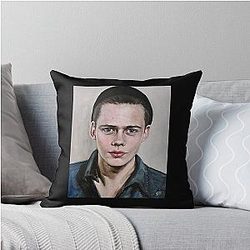 Small Gifts Bill Skarsgard Black Beanie Idol Gift for You Throw Pillow