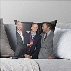 Bill Skarsgard and His Brothers Throw Pillow