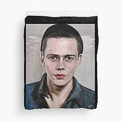 Small Gifts Bill Skarsgård Black Beanie Idol Gift for You Duvet Cover