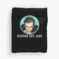 Mens Bill Skarsgard Owns My Ass Gifts for Movie Fan Duvet Cover