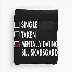 Dating Bill Skarsgard Duvet Cover