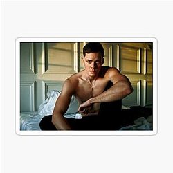 Bill Skarsgard on Bed Sticker